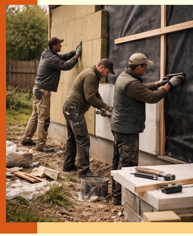 Утепление дачного дома под ключ в Междуреченске