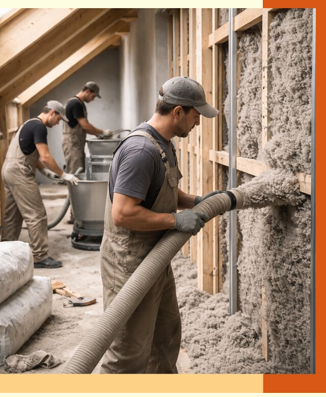 Утепление таунхауса эковатой в Междуреченске от 2223 руб./м² — монтаж и задувка | ТепломастерМжд