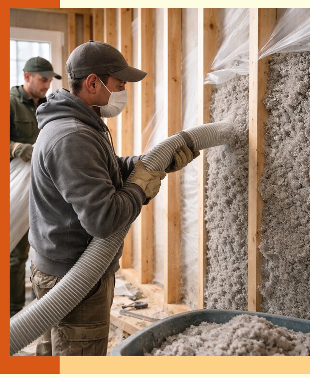 Утепление каркасного дома эковатой в Междуреченске — качественно и надолго