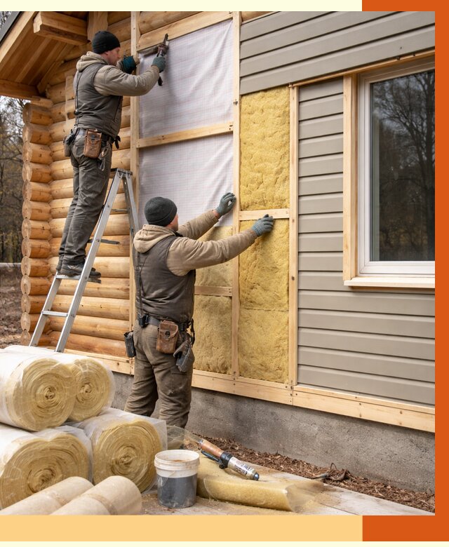 Утепление деревянного дома в Междуреченске от 6265 руб./м2 — заказать работы | ТепломастерМжд