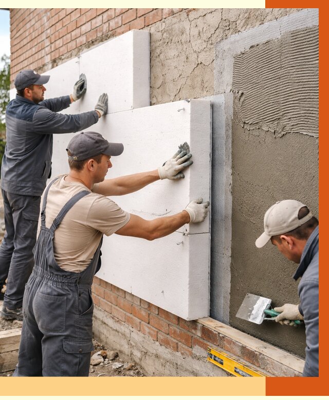 Утепление кирпичного дома в Междуреченске от 4244 руб. под ключ | ТепломастерМжд