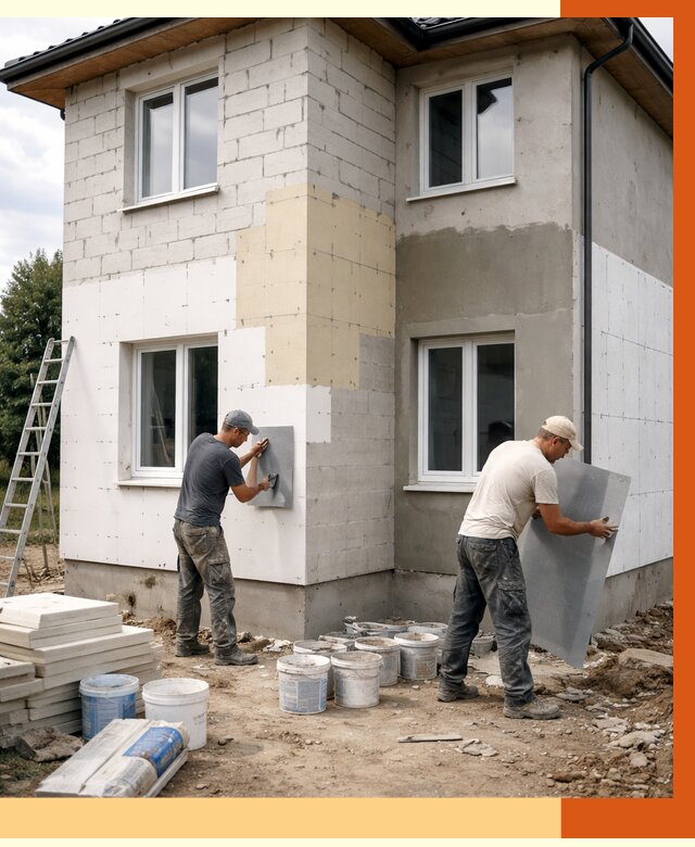 Утепление дома из газобетона в Междуреченске от 4244 руб./м² — заказать у ТепломастерМжд