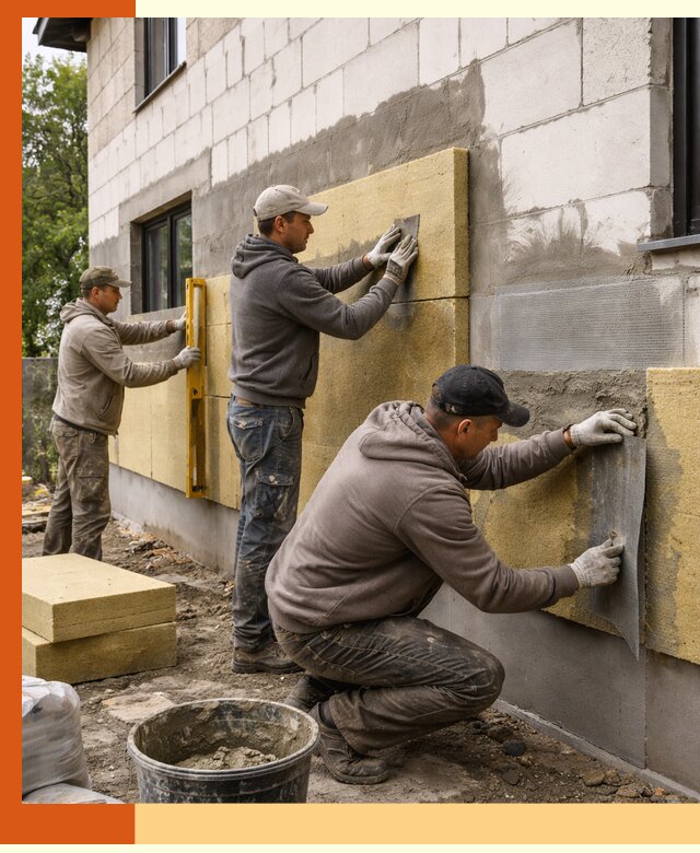 Утепление дома из газобетона в Междуреченске качественно и долговечно