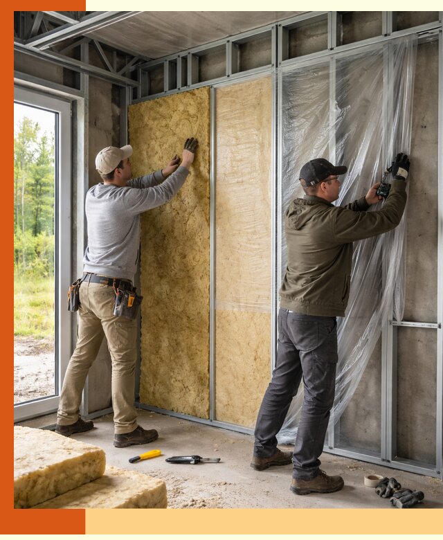 Утепление дома из ЛСТК в Междуреченске с гарантией качества и эффективности