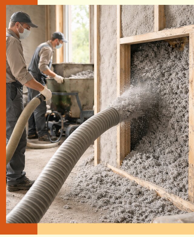 Утепление коттеджа эковатой в Междуреченске с гарантией качества