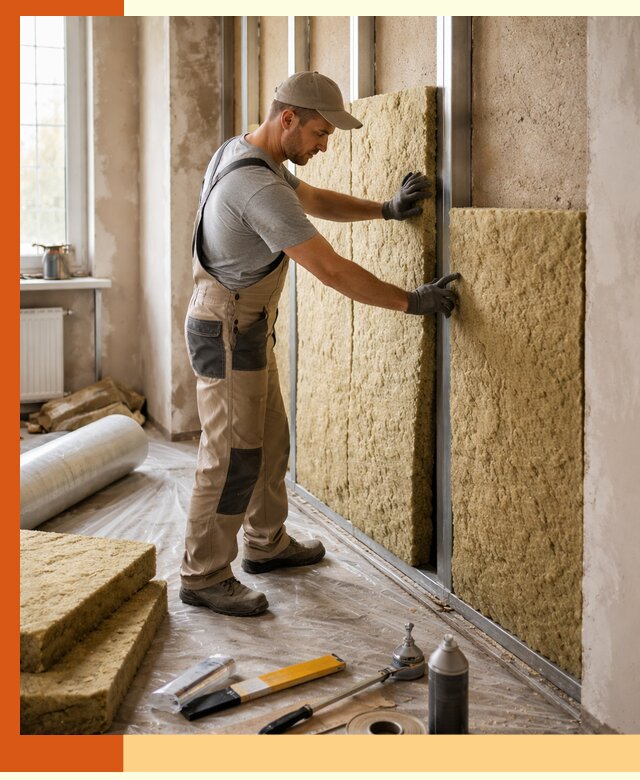 Утепление квартиры в Междуреченске — комплексная теплоизоляция стен и полов