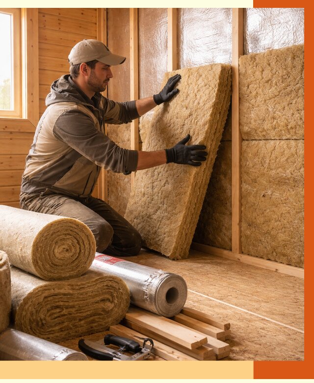 Утепление бани в Междуреченске под ключ от 4547 руб./м2 — утеплить потолок, пол и стены | ТепломастерМжд