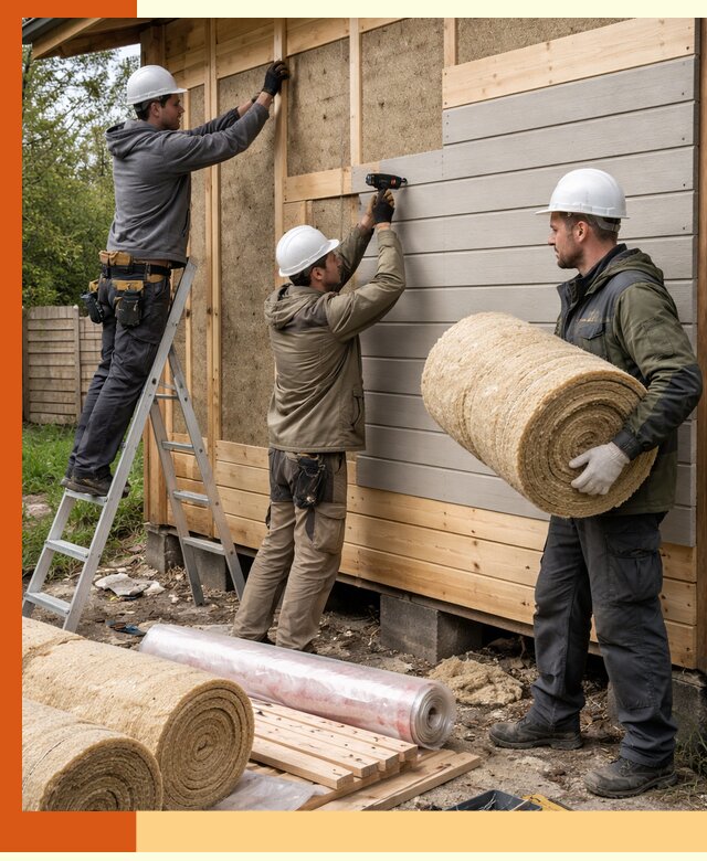 Утепление бани снаружи в Междуреченске профессионально и надежно