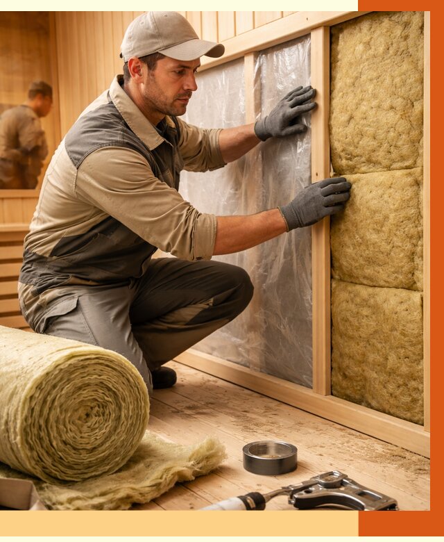 Утепление сауны изнутри в Междуреченске от 6568 руб. за м2 | ППУ, под ключ — ТепломастерМжд