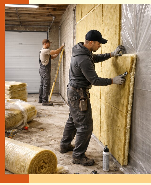 Утепление гаража под ключ в Междуреченске — все виды теплоизоляции