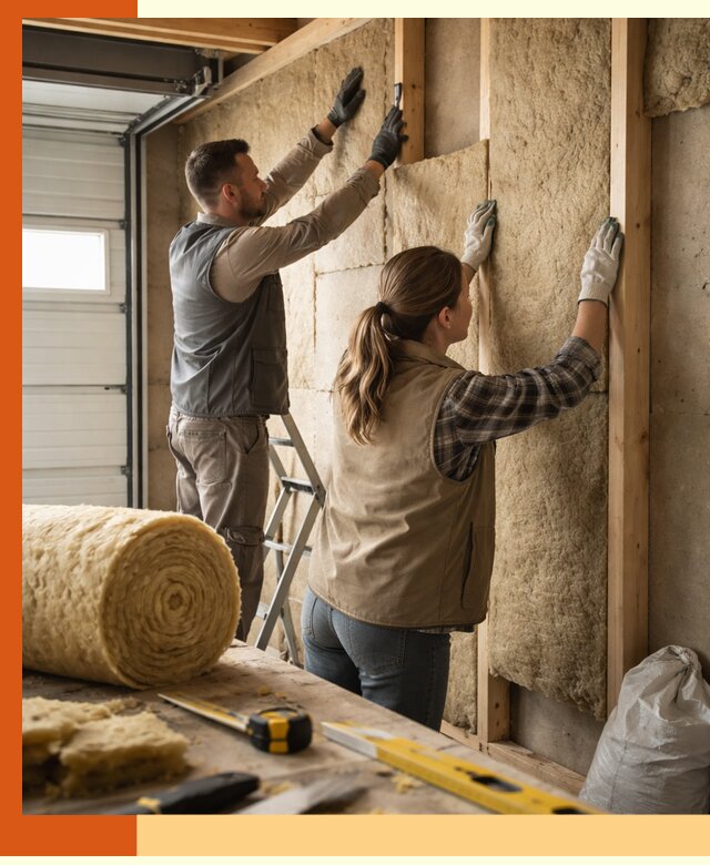 Утепление гаража изнутри в Междуреченске: быстро и надежно