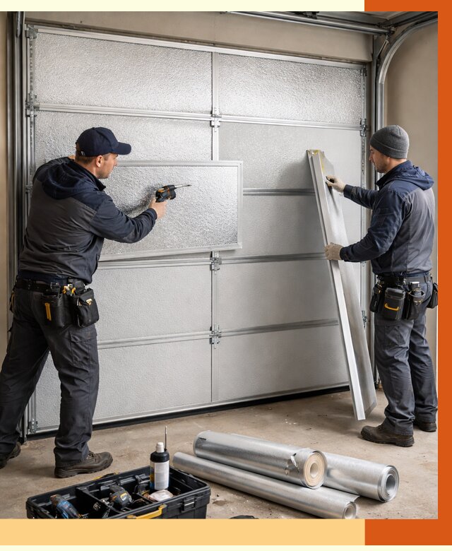 Утепление гаражных ворот в Междуреченске от 7932 руб/м2 — надежно и быстро | ТепломастерМжд