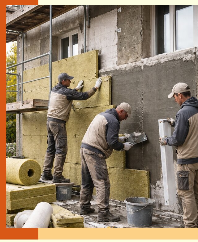 Утепление фасада зданий и домов в Междуреченске