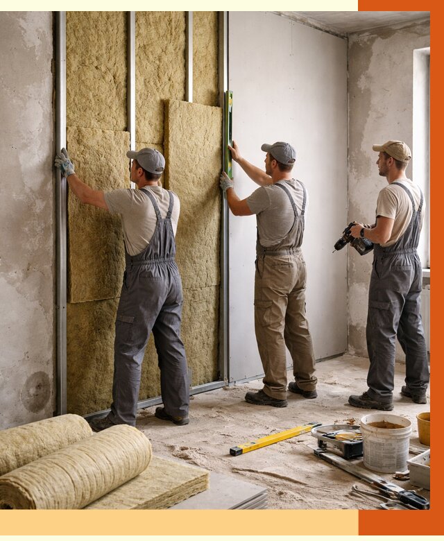 Утепление стен изнутри в Междуреченске от 2274 руб/м² под ключ | ТепломастерМжд