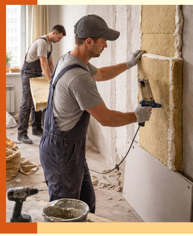 Утепление стен изнутри в Междуреченске — качественно и эффективно