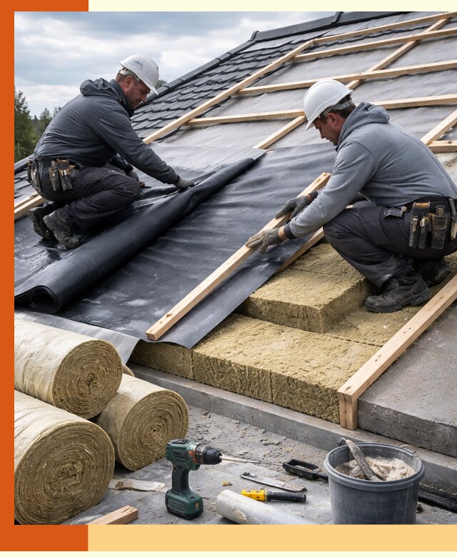 Утепление крыши снаружи в Междуреченске: профессиональная теплоизоляция