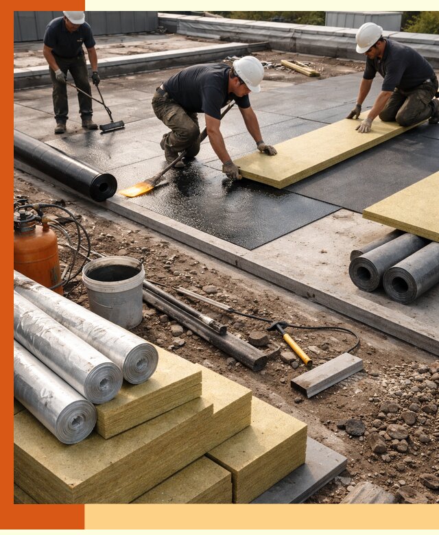 Утепление плоской крыши в Междуреченске — надежная теплоизоляция и герметизация