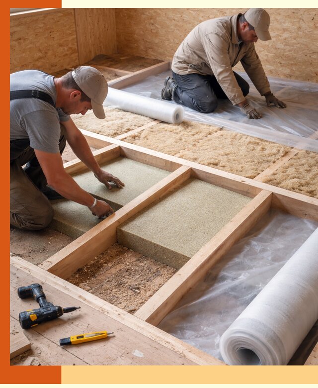 Профессиональное утепление деревянного пола в Междуреченске