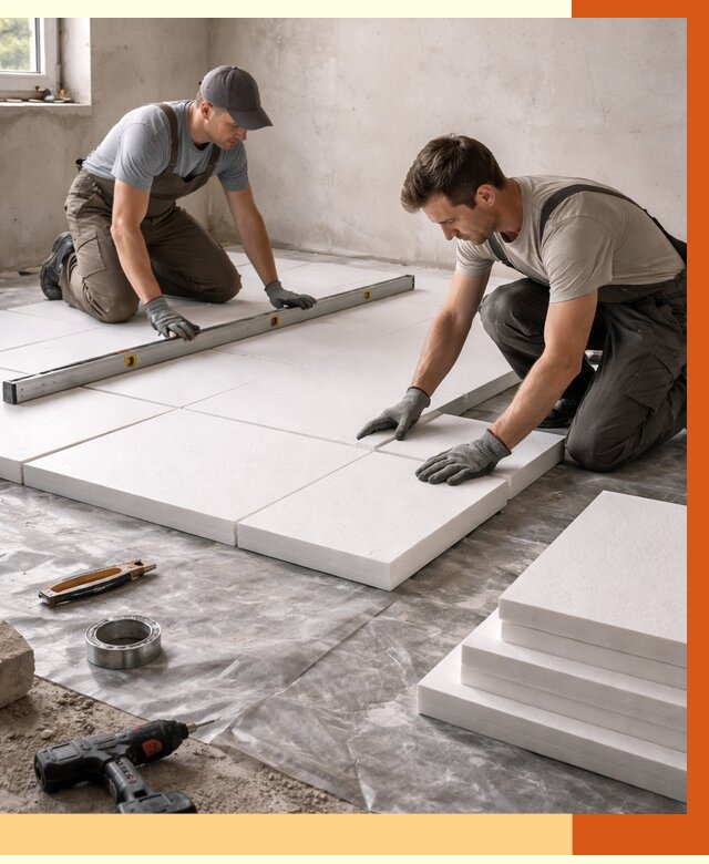 Утепление бетонного пола в Междуреченске от 2526 руб/м2 — монтаж и цена | ТепломастерМжд