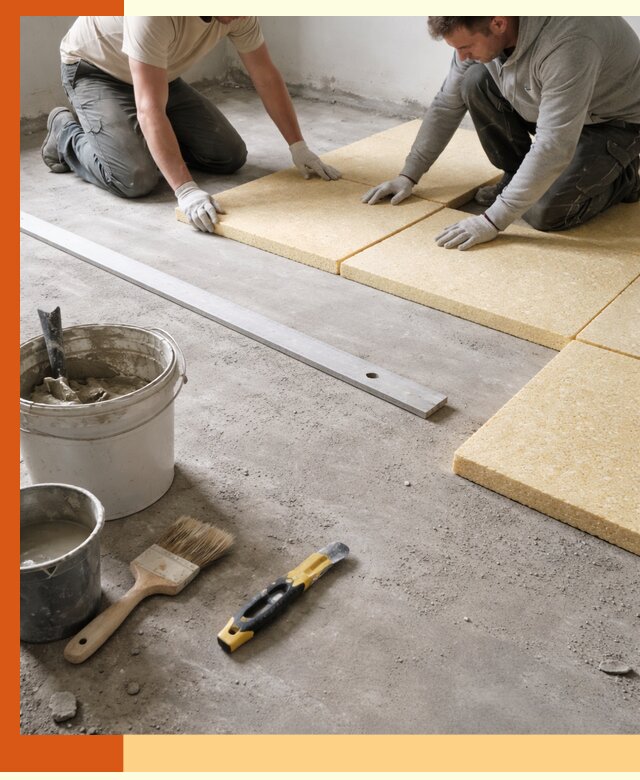 Утепление бетонного пола в Междуреченске профессионально и недорого