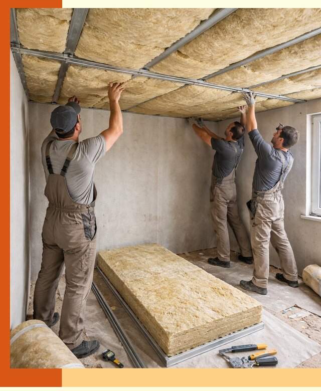 Утепление потолка в Междуреченске — тепло и без сквозняков