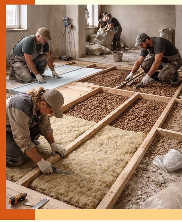 Утепление перекрытий жилых и промышленных зданий в Междуреченске