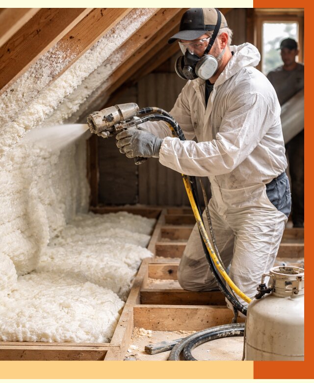 Утепление чердака ППУ в Междуреченске от 8711 руб./м2 — услуга под ключ | ТепломастерМжд