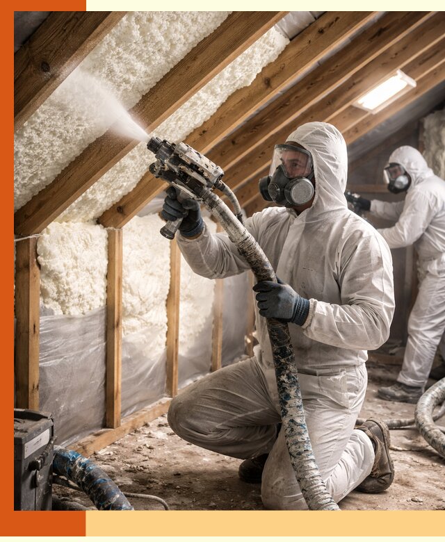 Утепление чердака пенополиуретаном (ППУ) в Междуреченске