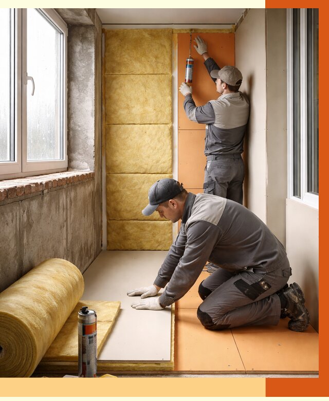 Утепление лоджии под ключ в Междуреченске от 6568 руб/м2 — комплексное решение | ТепломастерМжд