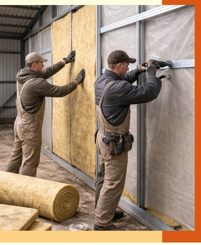 Утепление металлического ангара в Междуреченске от 4800 руб/м2 — услуги под ключ | ТепломастерМжд