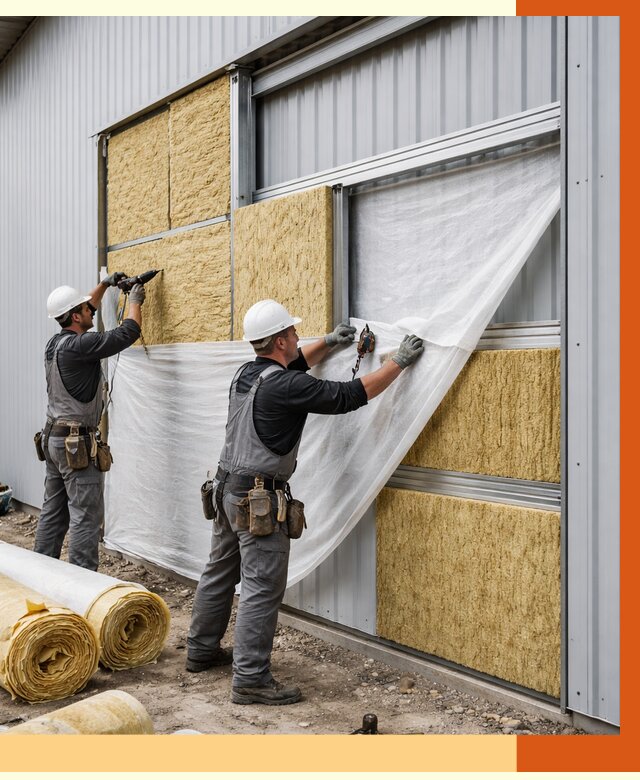 Утепление металлического склада в Междуреченске от 4547 руб/м2 — комплексное утепление под ключ | ТепломастерМжд