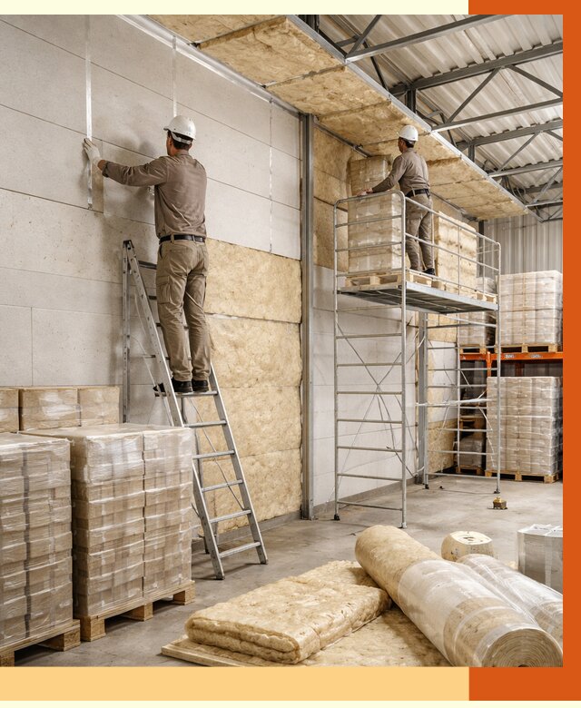 Утепление склада готовой продукции в Междуреченске от 1970 руб./м2 — комплексно | ТепломастерМжд