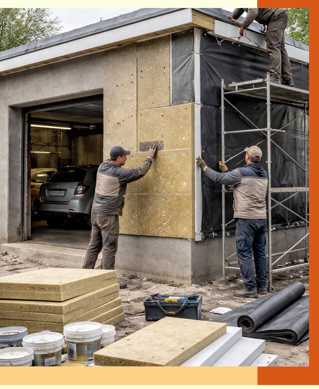 Утепление автосервиса в Междуреченске ппу, пеноизоляция, от 14652 руб/м2 — ТепломастерМжд