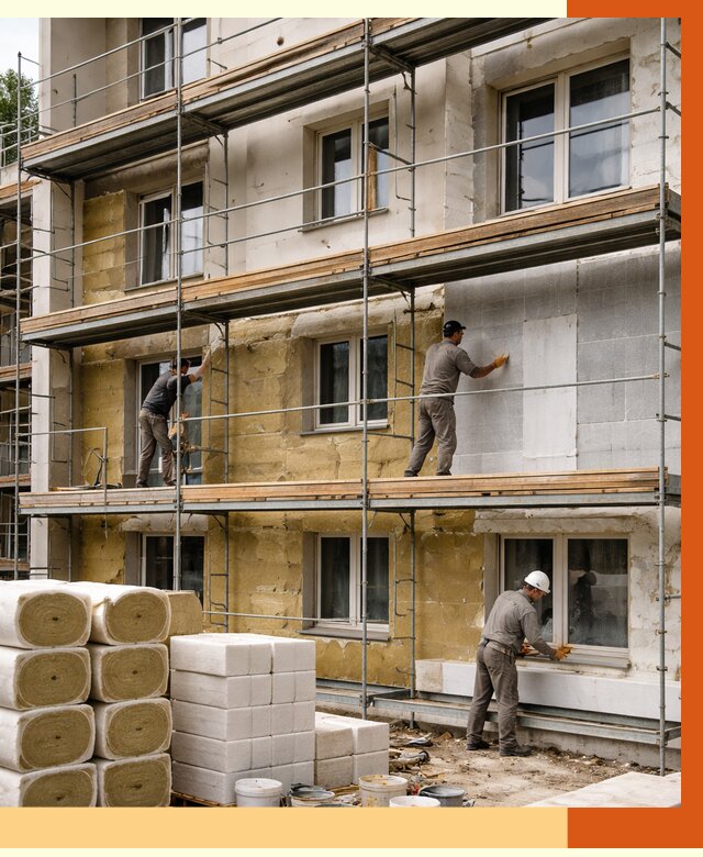 Утепление гостиницы в Междуреченске от 7276 руб./м2 — комплексно, ППУ, под ключ | ТепломастерМжд