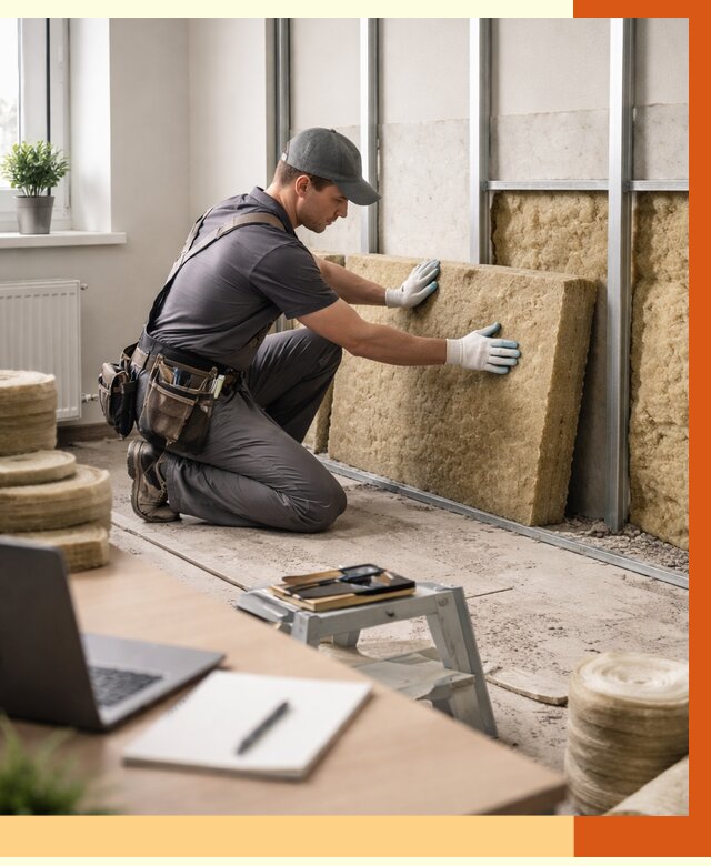 Утепление офиса в Междуреченске от 4547 руб/м2 — комплексное утепление офиса под ключ | ТепломастерМжд