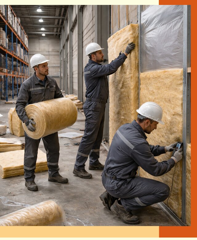 Утепление логистического центра в Междуреченске от 4547 руб/м² под ключ | ТепломастерМжд