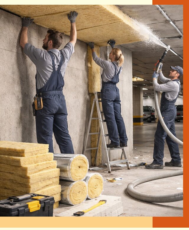 Утепление паркинга в Междуреченске от 6871 руб./м2 — работы под ключ | ТепломастерМжд