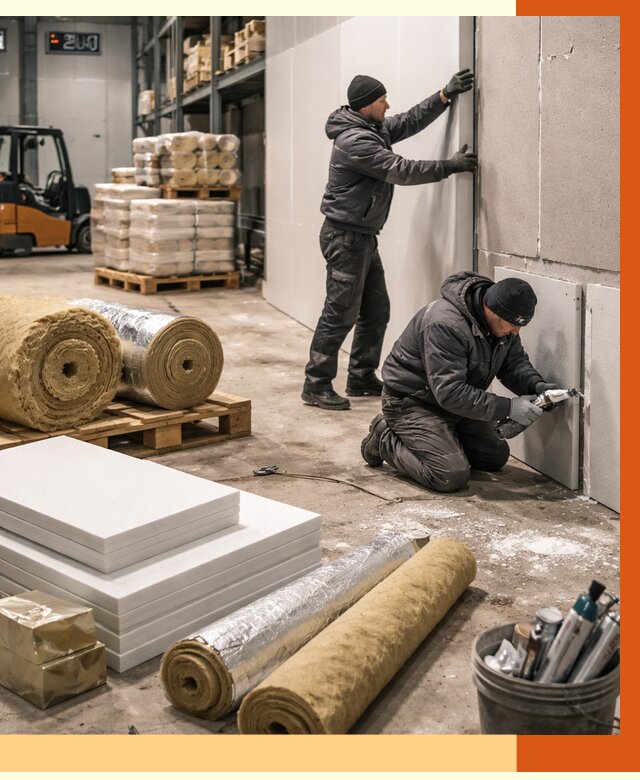 Утепление холодного склада в Междуреченске от 8589 руб/м2 — комплексное под ключ | ТепломастерМжд