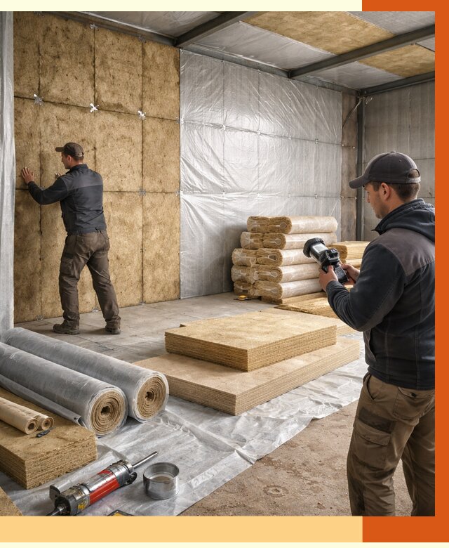 Утепление теплого склада в Междуреченске под ключ от 11621 руб/м² | ТепломастерМжд