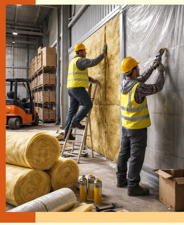 Утепление склада с техникой в Междуреченске под ключ