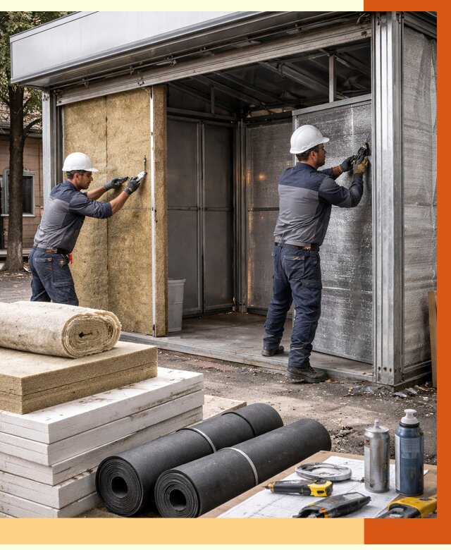 Утепление павильона шаурма в Междуреченске под ключ от 1213 руб. за м² | ТепломастерМжд