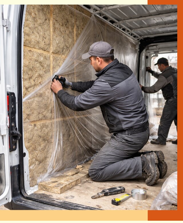 Утепление фургона в Междуреченске от 16673 руб/м2 — утепление фургона ППУ и кузова | ТепломастерМжд