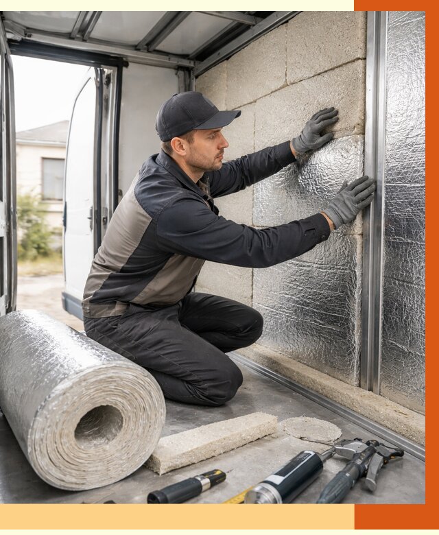 Утепление фургона рефрижератора в Междуреченске от 12631 руб./м² под ключ | ТепломастерМжд