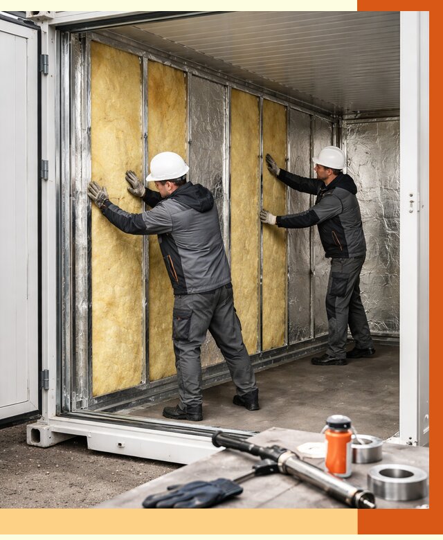 Утепление рефрижераторного контейнера в Междуреченске от 45473 руб./м² | ТепломастерМжд