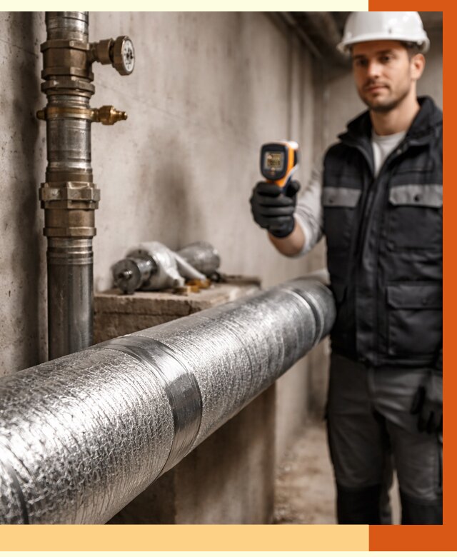 Утепление труб водоснабжения в Междуреченске от 8589 руб. за м² — услуги ТепломастерМжд