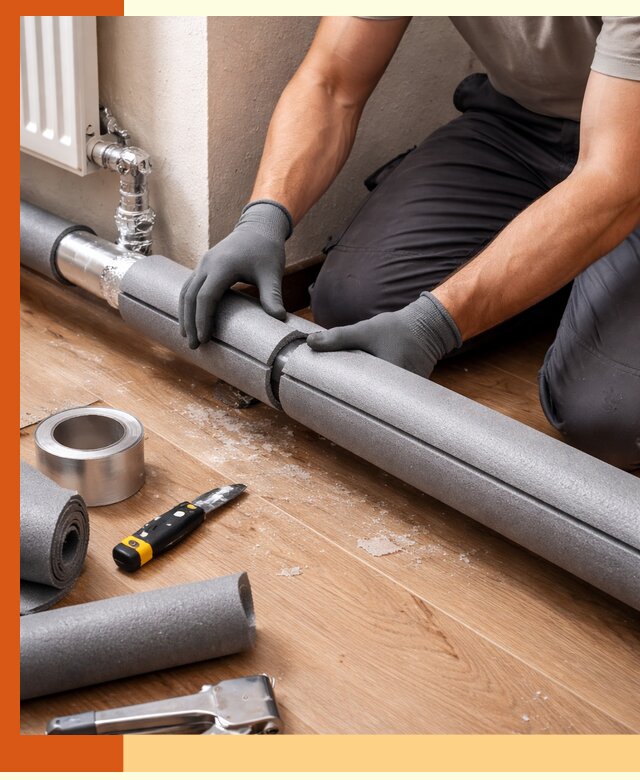 Утепление труб отопления в Междуреченске: теплоизоляция и защита сети