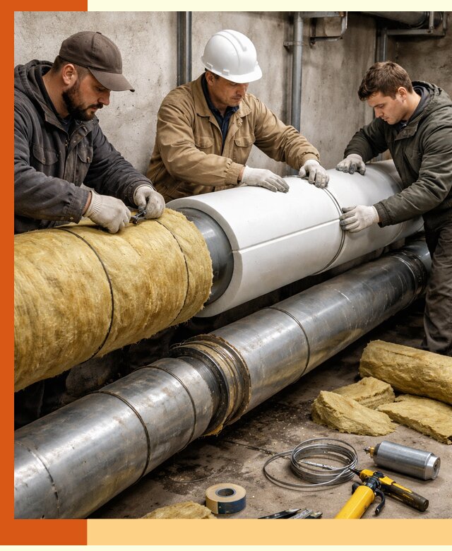 Утепление трубопровода в Междуреченске с гарантией энергоэффективности