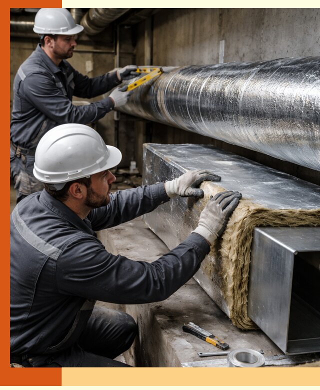 Профессиональное утепление воздуховодов и теплоизоляция в Междуреченске