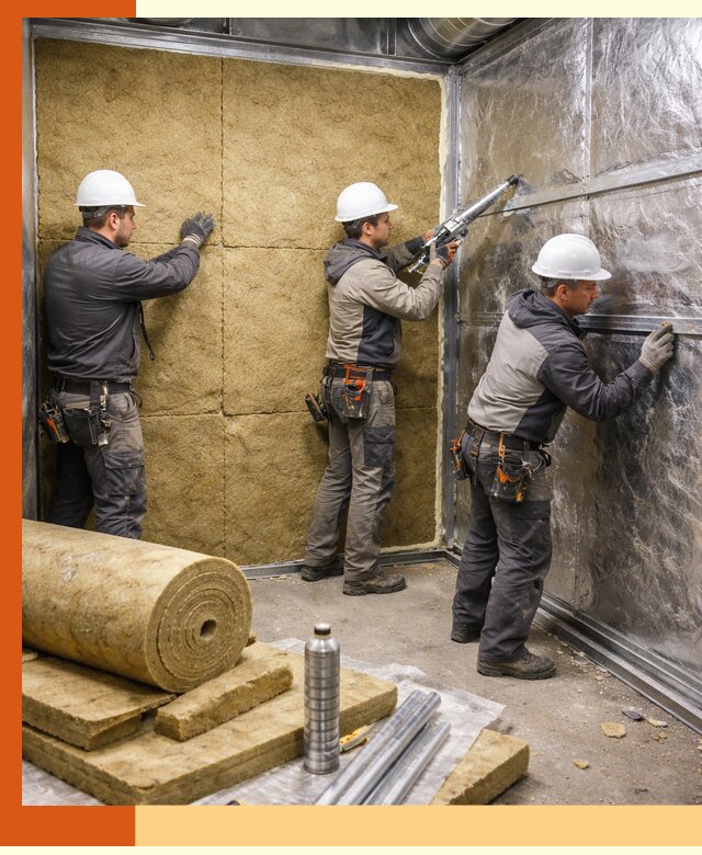 Утепление венткамеры в Междуреченске — качественная теплоизоляция и шумопоглощение