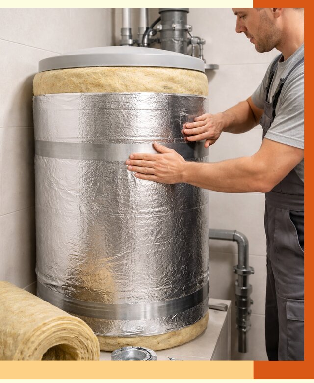 Утепление бойлера в Междуреченске от 4547 руб. под ключ | Утепление ППУ | ТепломастерМжд